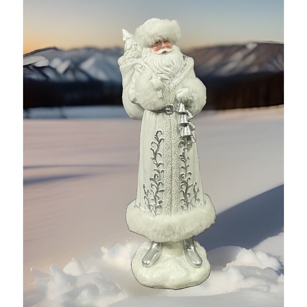 Santa Claus Figurine Raz Imports Citi Of Lights Santa